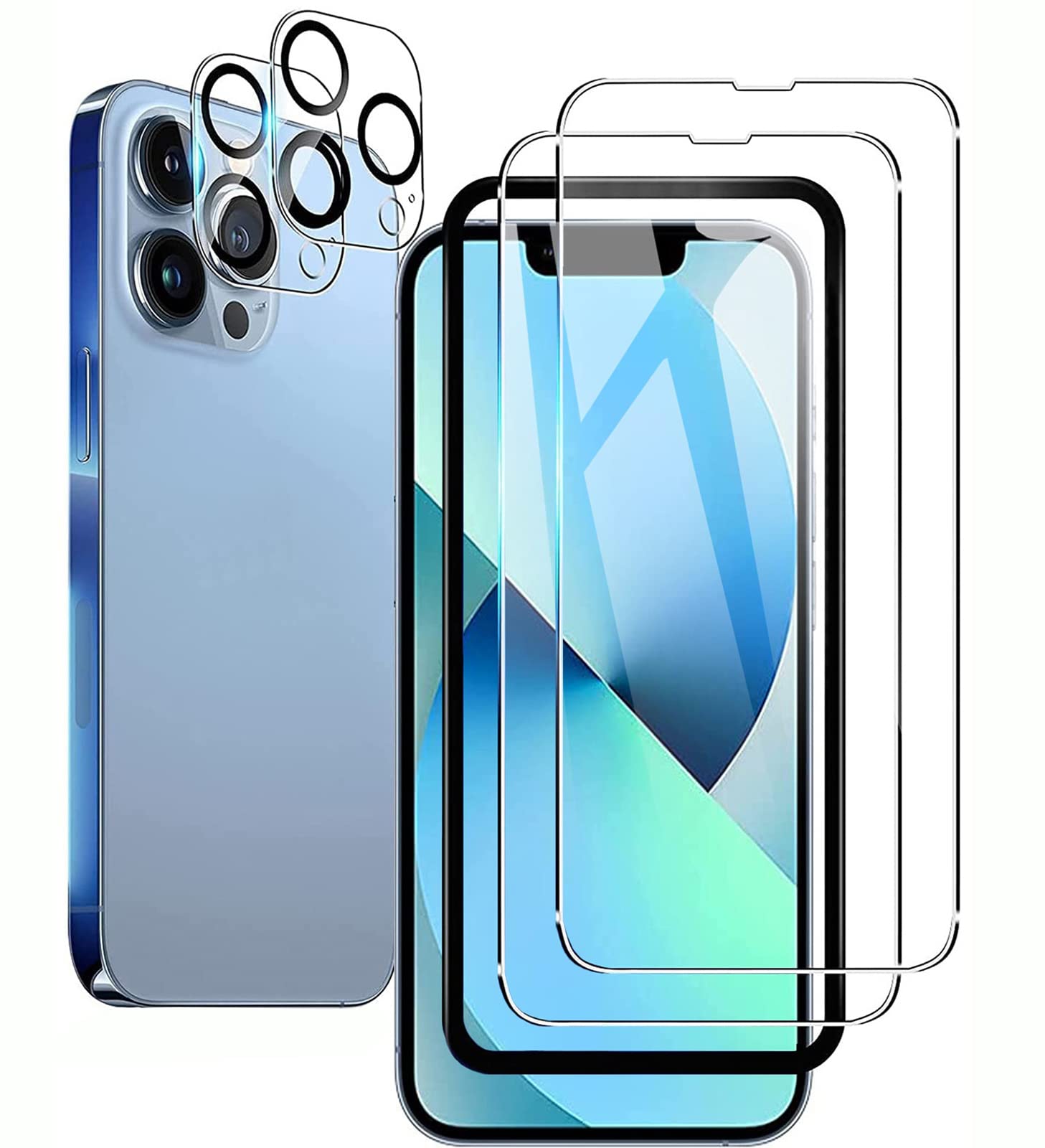 Amazon | 【2+2 セット】For iPhone 13 Pro Max 用 ガラス Amazon | 【2+2 セット】For iPhone 13 Pro Max 用 ガラス